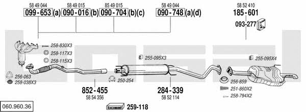 06096036 Bosal Exhaust system