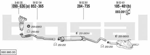 06098000 Bosal Exhaust system