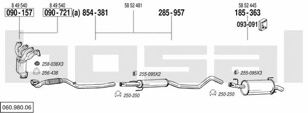  060.980.06 Exhaust system 06098006