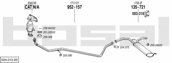  024.013.00 Exhaust system 02401300