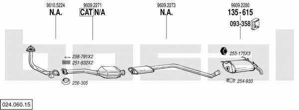  024.060.15 Exhaust system 02406015