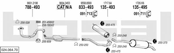  024.064.70 Exhaust system 02406470