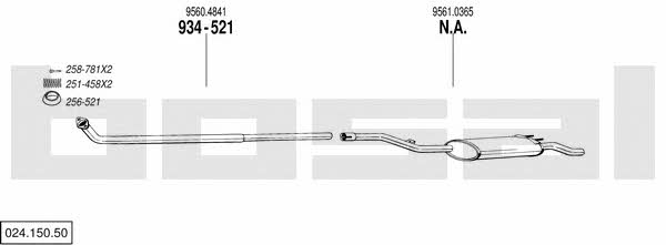 02415050 Bosal Exhaust system