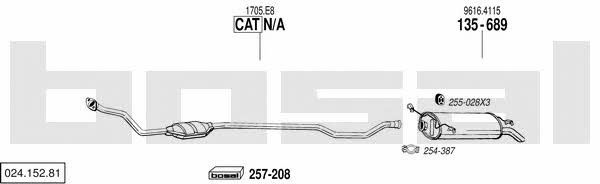 02415281 Bosal Exhaust system