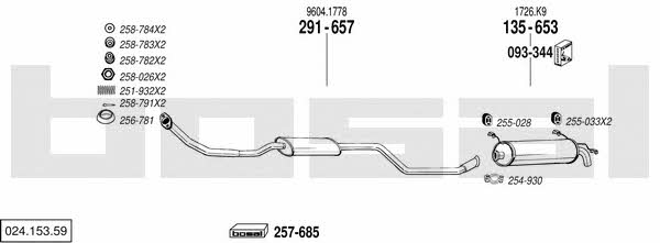 02415359 Bosal Exhaust system