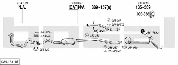  024.161.15 Exhaust system 02416115