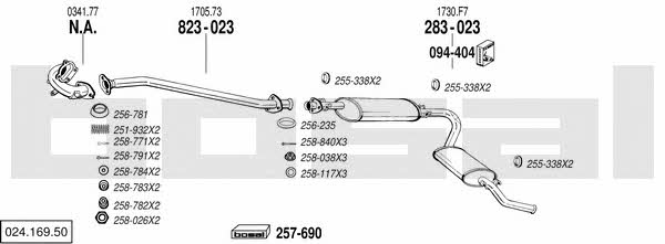  024.169.50 Exhaust system 02416950