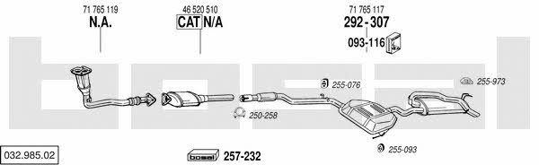  032.985.02 Exhaust system 03298502
