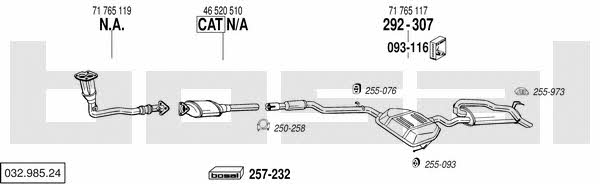  032.985.24 Exhaust system 03298524