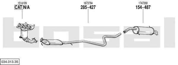 03401335 Bosal Exhaust system