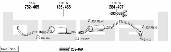 Bosal 062.372.50 Exhaust system 06237250 06237250 Bosal Exhaust system
