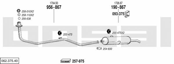 06237540 Bosal Exhaust system