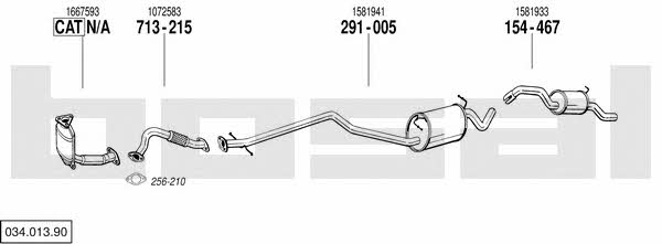  034.013.90 Exhaust system 03401390