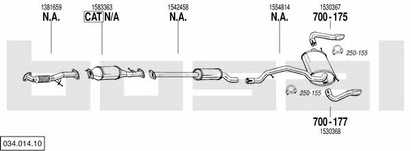 03401410 Bosal Exhaust system