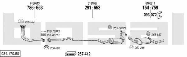  034.170.50 Exhaust system 03417050