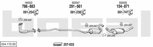  034.172.50 Exhaust system 03417250