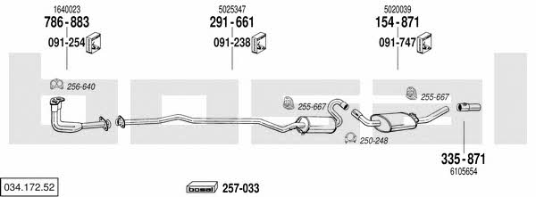  034.172.52 Exhaust system 03417252