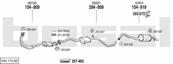  034.172.60 Exhaust system 03417260