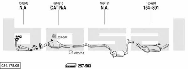 Bosal 034.178.05 Exhaust system 03417805