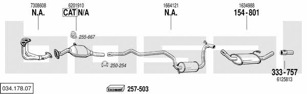 Bosal 034.178.07 Exhaust system 03417807