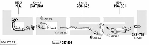Bosal 034.178.21 Exhaust system 03417821