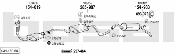  034.189.60 Exhaust system 03418960