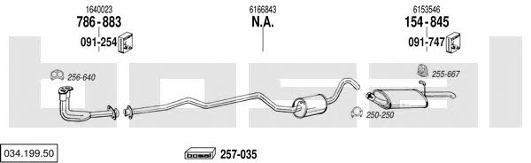  034.199.50 Exhaust system 03419950