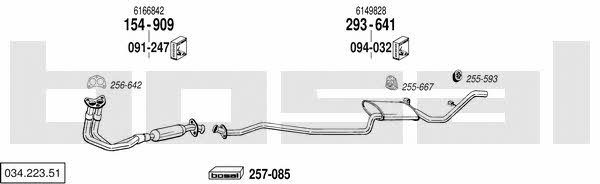  034.223.51 Exhaust system 03422351