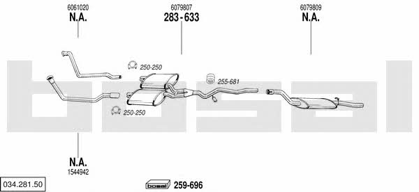 03428150 Bosal Exhaust system