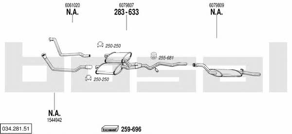 03428151 Bosal Exhaust system