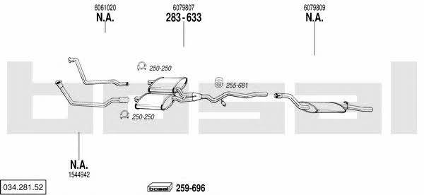 03428152 Bosal Exhaust system