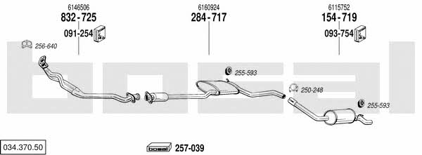  034.370.50 Exhaust system 03437050