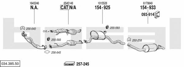  034.385.50 Exhaust system 03438550