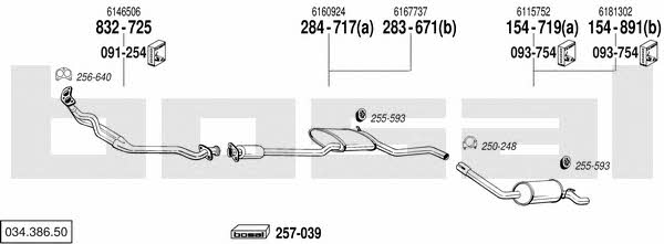  034.386.50 Exhaust system 03438650