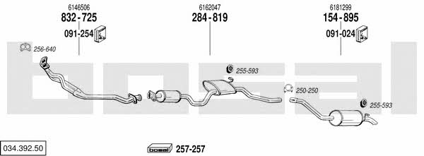  034.392.50 Exhaust system 03439250