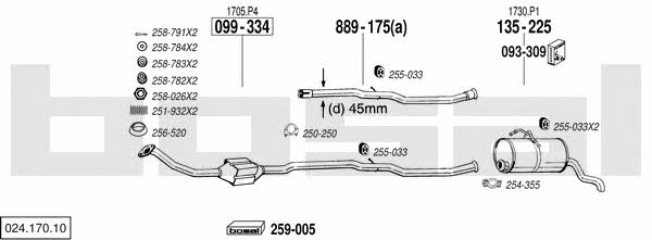 02417010 Bosal Exhaust system