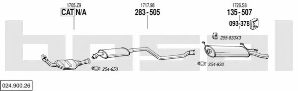  024.900.26 Exhaust system 02490026