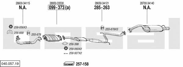  040.057.19 Exhaust system 04005719