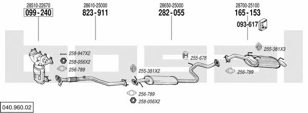  040.960.02 Exhaust system 04096002