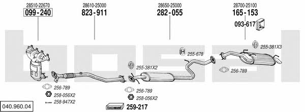  040.960.04 Exhaust system 04096004