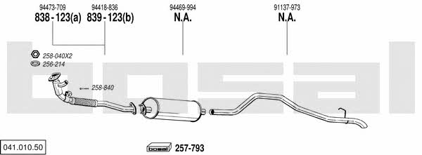  041.010.50 Exhaust system 04101050