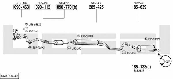 06099030 Bosal Exhaust system