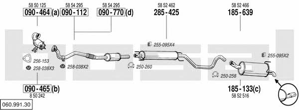 06099130 Bosal Exhaust system