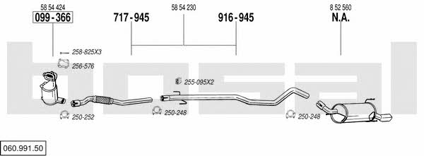 06099150 Bosal Exhaust system