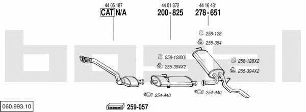 06099310 Bosal Exhaust system