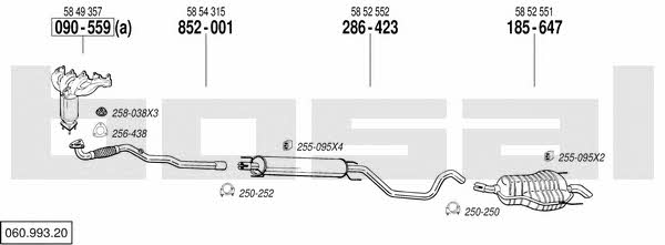06099320 Bosal Exhaust system