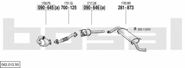  062.012.50 Exhaust system 06201250