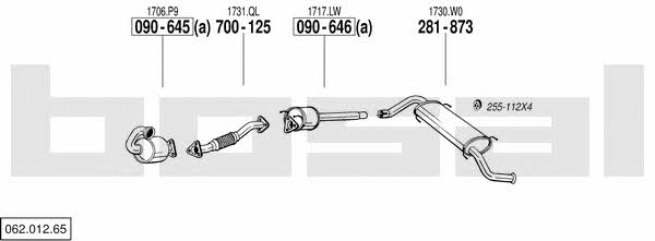  062.012.65 Exhaust system 06201265