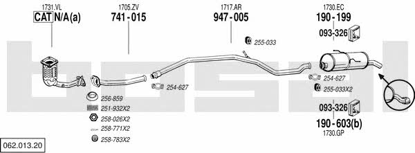  062.013.20 Exhaust system 06201320