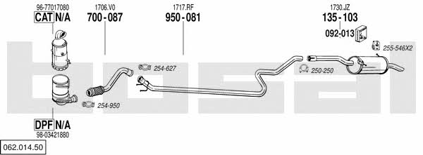 06201450 Bosal Exhaust system